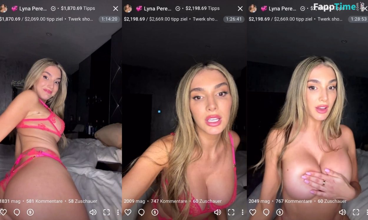 Lyna Perez Pink Lingerie